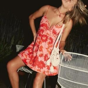 Free People Altura Printed Mini in Strawberry Lemonade